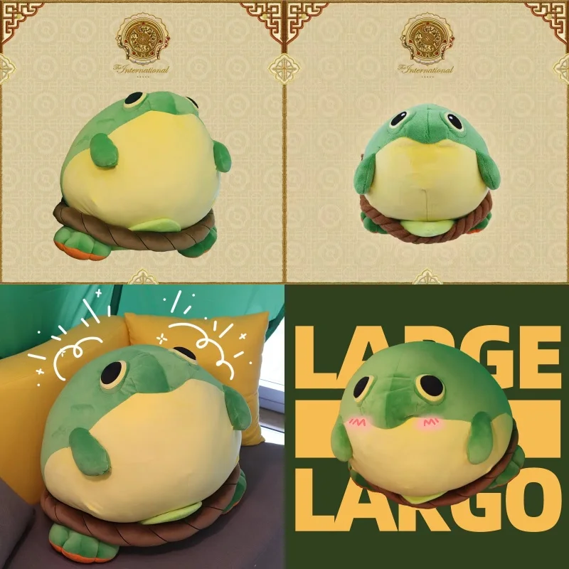 New Dota 2 Adorable Skip The Delivery Small Fro G Fluffy  Keychain Cartoon Doll Backpack Accessory Ornament Collection Toy
