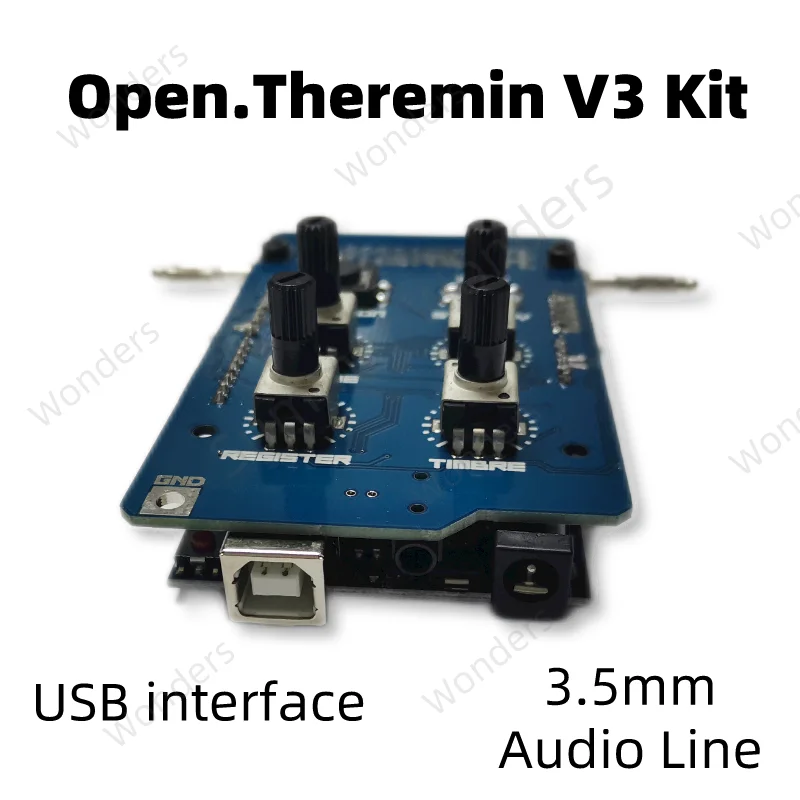 Theremin Musical Kit Ready to Go Personalized Customization Theremin Electronic Instrument with Arduino UNO Antenna Usb Cable