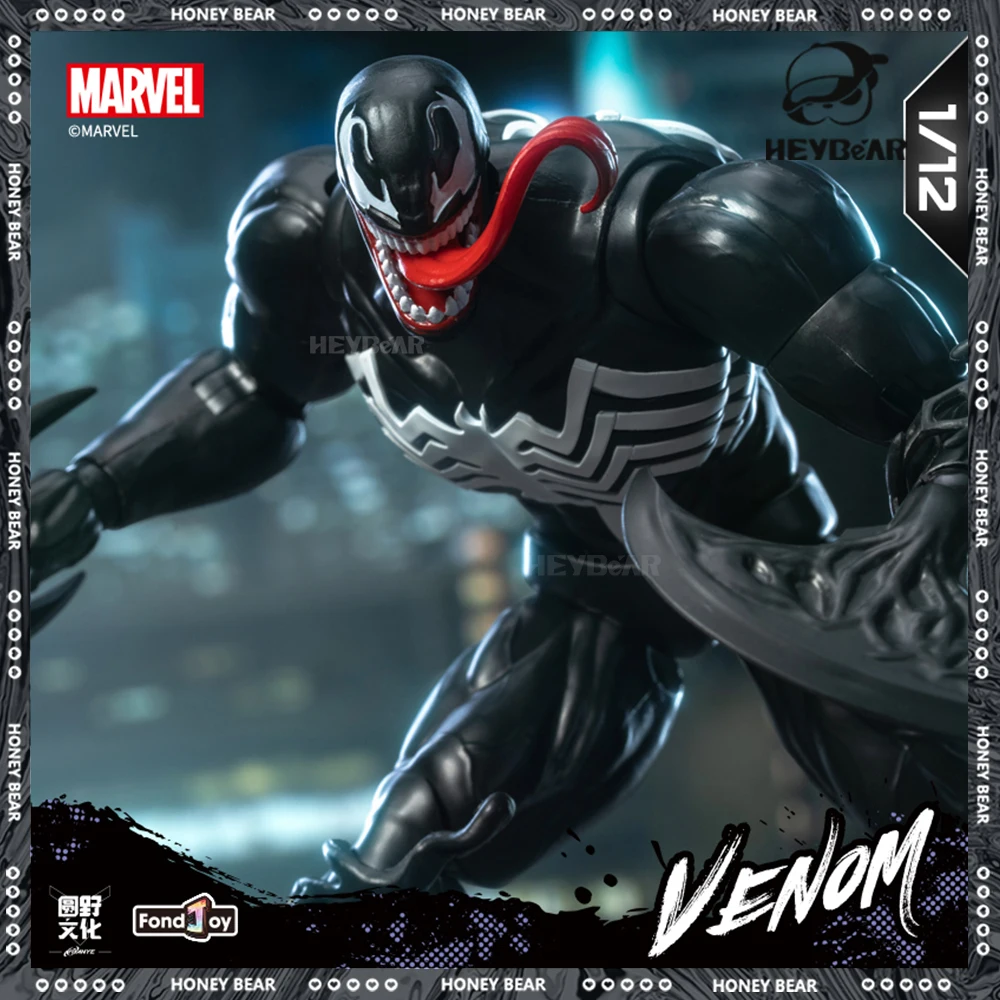 

Original Fondjoy Comic Version Venom Assembly Models 1/12 Scale Venom Action Figure Collection Decoration Desk Toy Birthday Gift