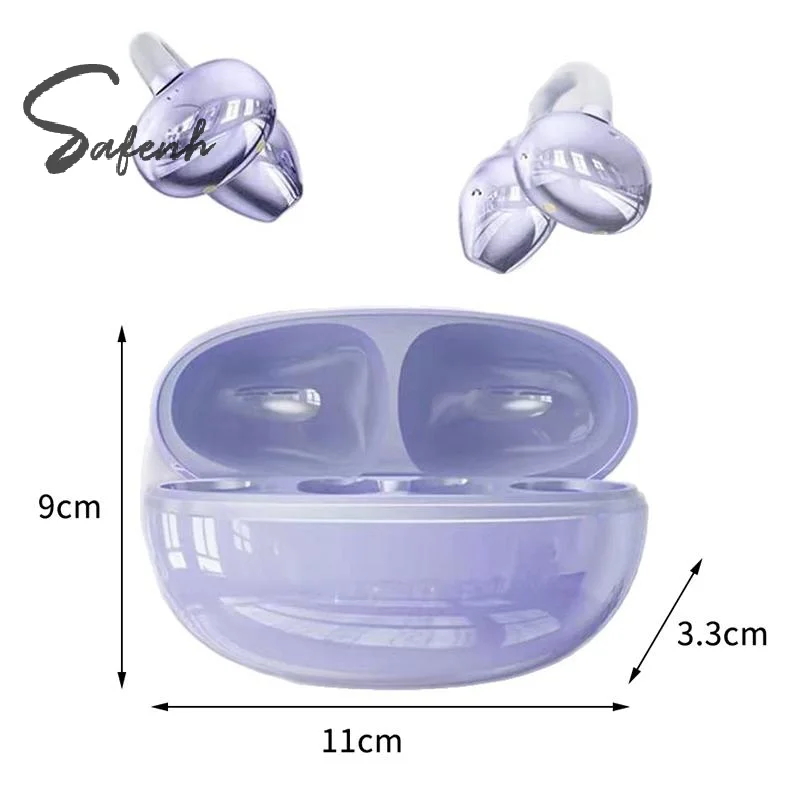 Wireless Open Ear Earclip ENC Earphones Bluetooth 5.4 HD Call Touch Earphones Suitable For All Smartphones