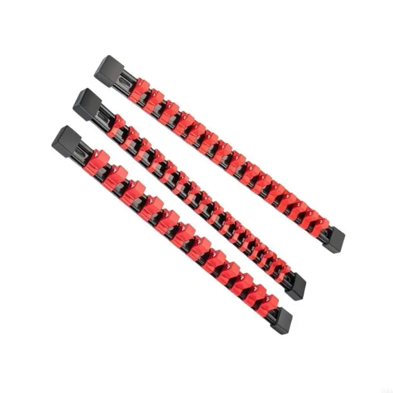 G6KA Socket Arrange Socket Holder Efficient Tool Storage Solution Tool Organized for Quick Retrieval 3PCS Set