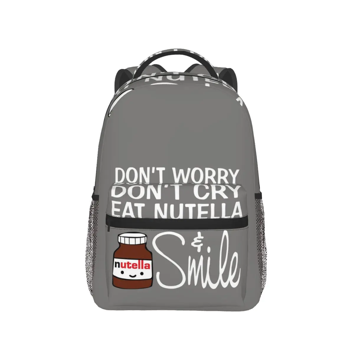 

Рюкзак Don't Worry Don't Cry Eat Nutella, Лидер продаж, детский рюкзак, школьная сумка, сумки на плечо для мужчин и женщин