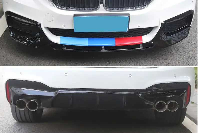 For BMW G30 G38 Body kit spoiler 2019-2020 For BMW M5 520 525liABS Rear lip rear spoiler front Bumper Diffuser Bumpers Protector