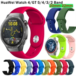 Correa de silicona Gt2 para reloj Huawei, pulsera deportiva de repuesto, 20mm, 22mm, 42mm, 46mm, GT 2, GT2 Pro