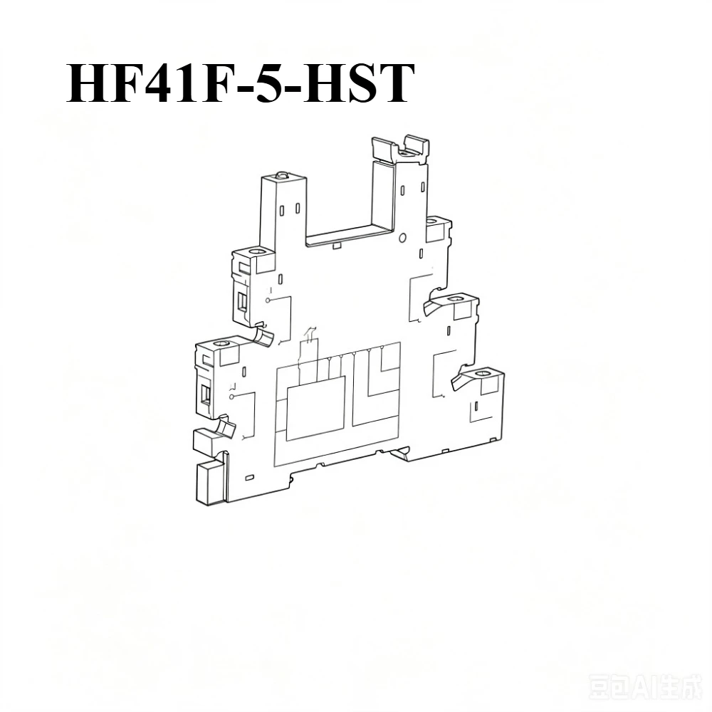 10PCS/Lot original HF41F-5-HST HF41F-12-HST HF41F-24-HST 4PIN HF41F5V 12V 24V-ZST 5PIN 6A Power relay 41F-1Z-C2-1 relay base
