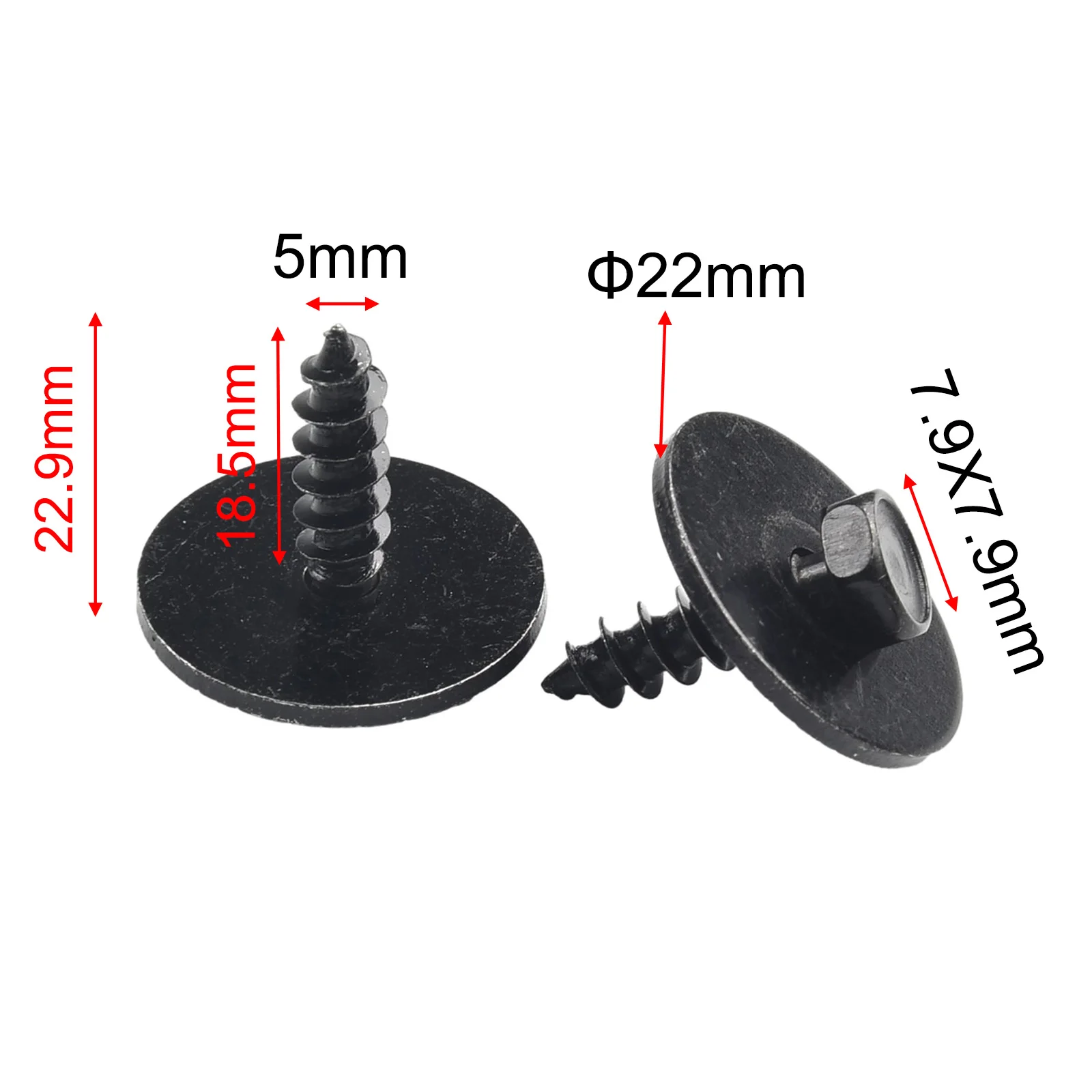 20 sztuk / zestaw śrub sześciokątnych do przedniego błotnika BMW C-Clip 07147311312 07149213164   Akcesoria samochodowe