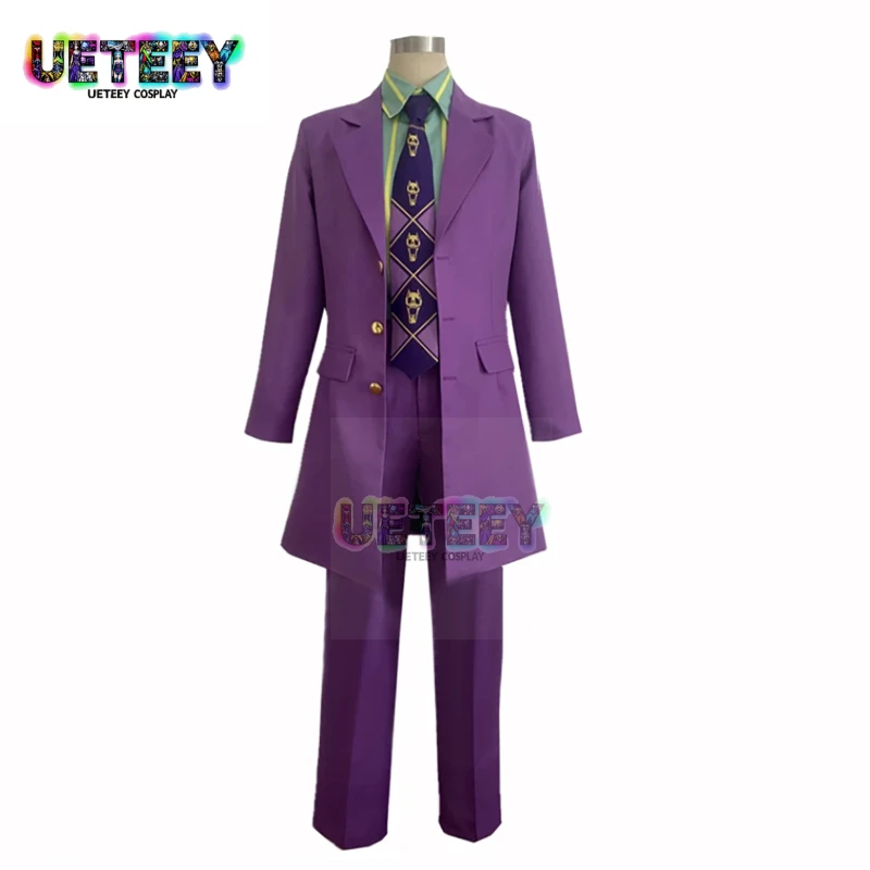 

UETEEY COS Kira Yoshikage Purple Styles Halloween Cosplay Costume