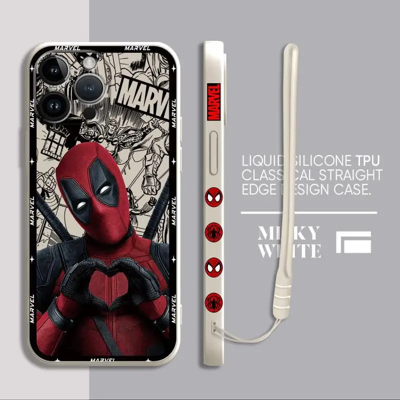 Marvel Deadpool Case for Samsung Galaxy Note 20 Ultra S10 Note 10 Plus 9 S8 S9 S9Plus S10 Plus S8 Silicone Cover