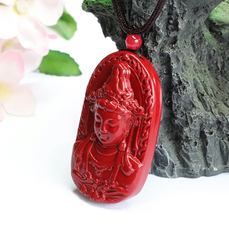 Pendant Purple Gold Sand Guanyin Necklace Xianglong Ethnic Style Factory