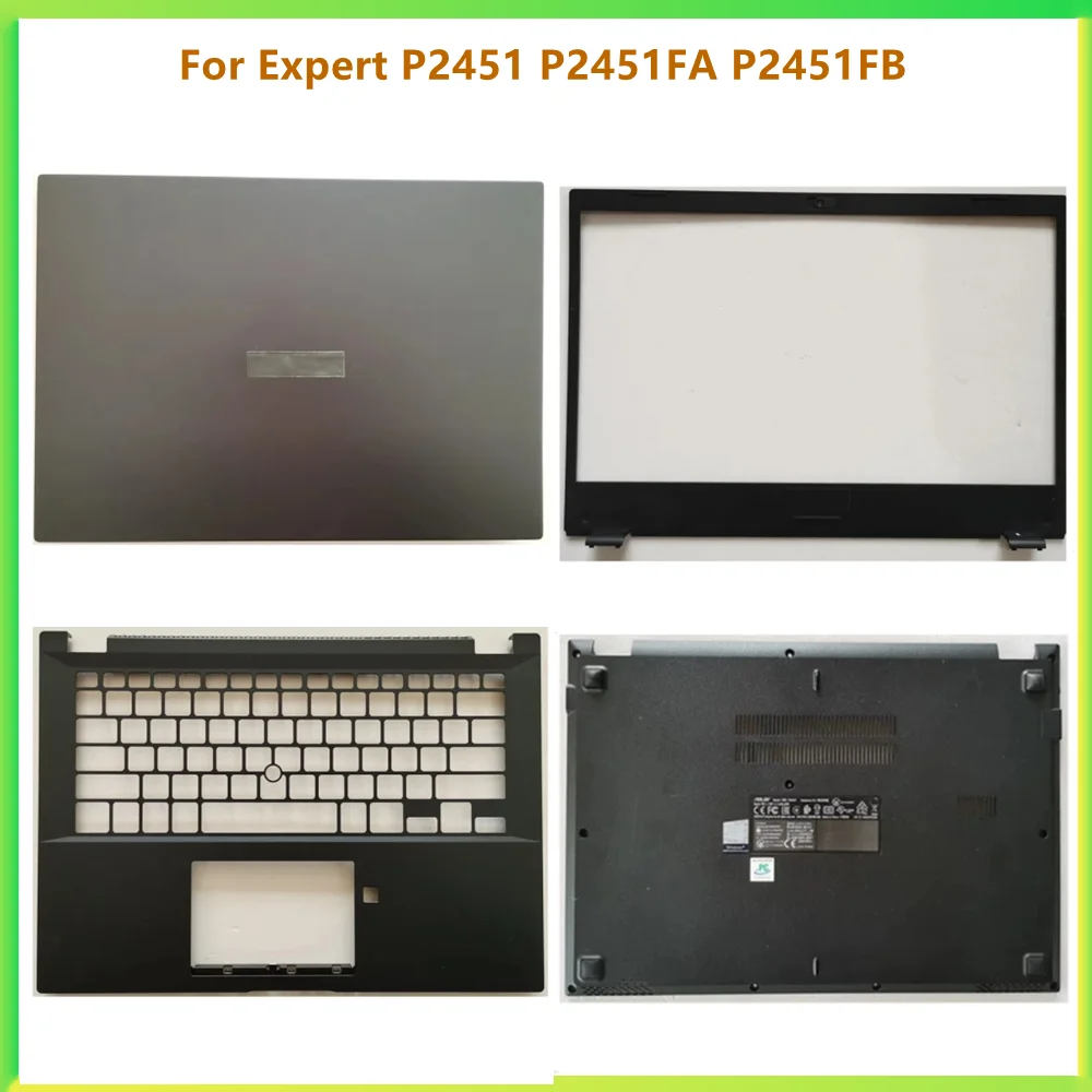 Nueva cubierta trasera LCD para ordenador portátil, funda superior con marco frontal y bisel, funda superior con reposamanos para Asus Expert P2451 P2451FA P2451FB