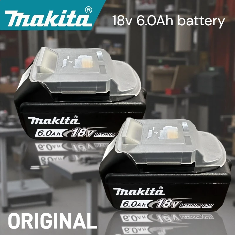 

18V Battery 6.0Ah BL1860B | Makita Original | Extended Runtime for Heavy-Duty Tools | [Fast Charge in 30 Mins][Durable Build]