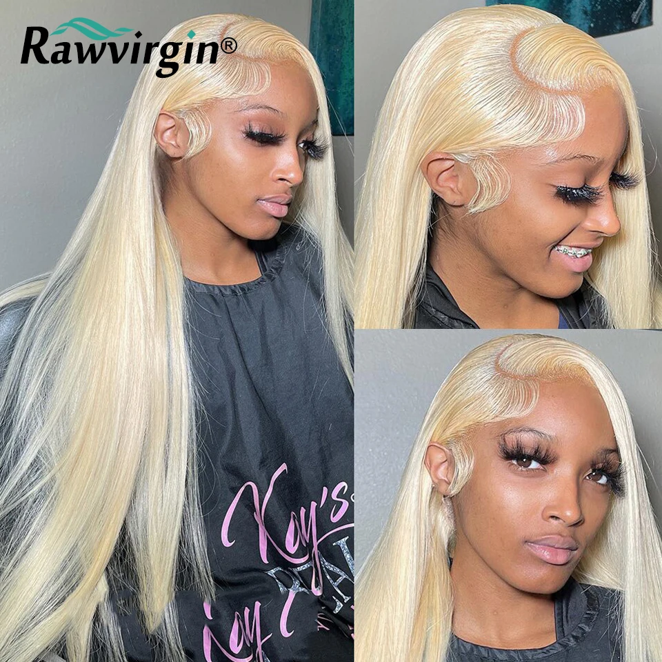 

Raw Virgin Straight 613 Transparent Honey Blonde 13x4 Lace Front Human Hair Wigs Brazilian 13x6 Lace Frontal Wigs For Women