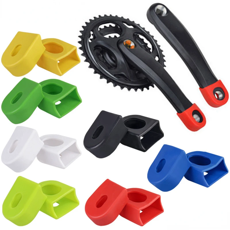 Silicone crankset capa para mountain bike, proteção caso para bicicleta de estrada, ciclismo acessórios, mtb