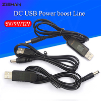 USB Cable Boost Line DC 5V To DC 12V / 9V Step Up Module USB Converter Adapter Cable 2.1X5.5Mm Plug for arduino WIFI Router