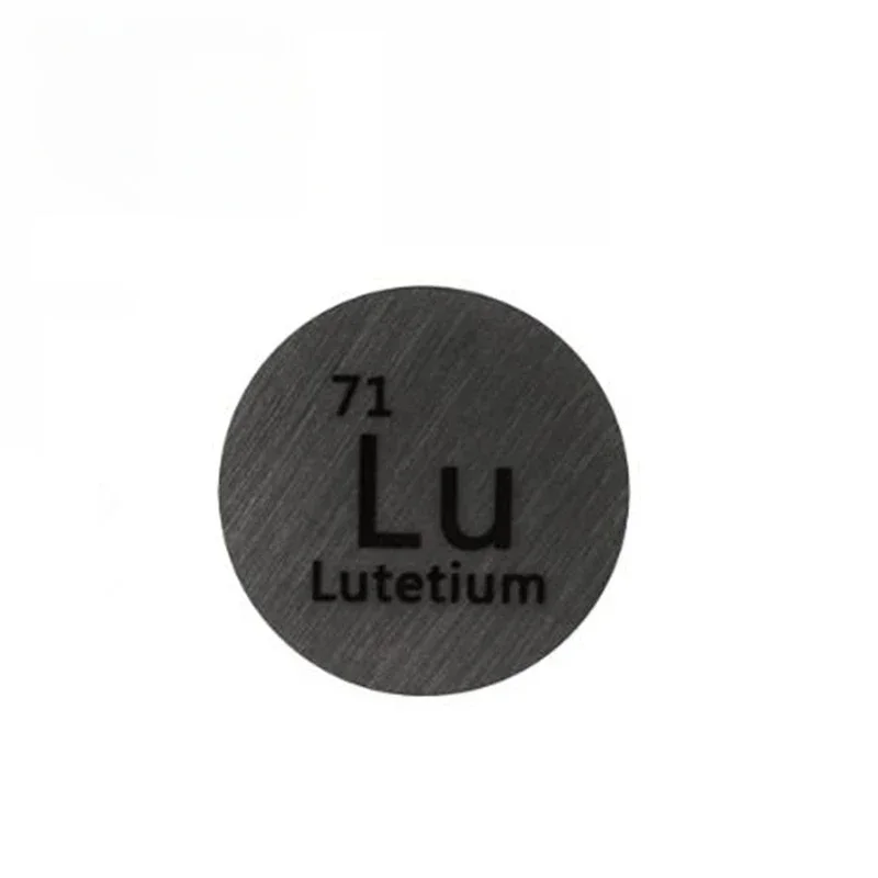 Lutetium Metal Plate Lu Element Lutetium Metal Periodic Table Of Ele-ments Element Collection Scientific Research Materials