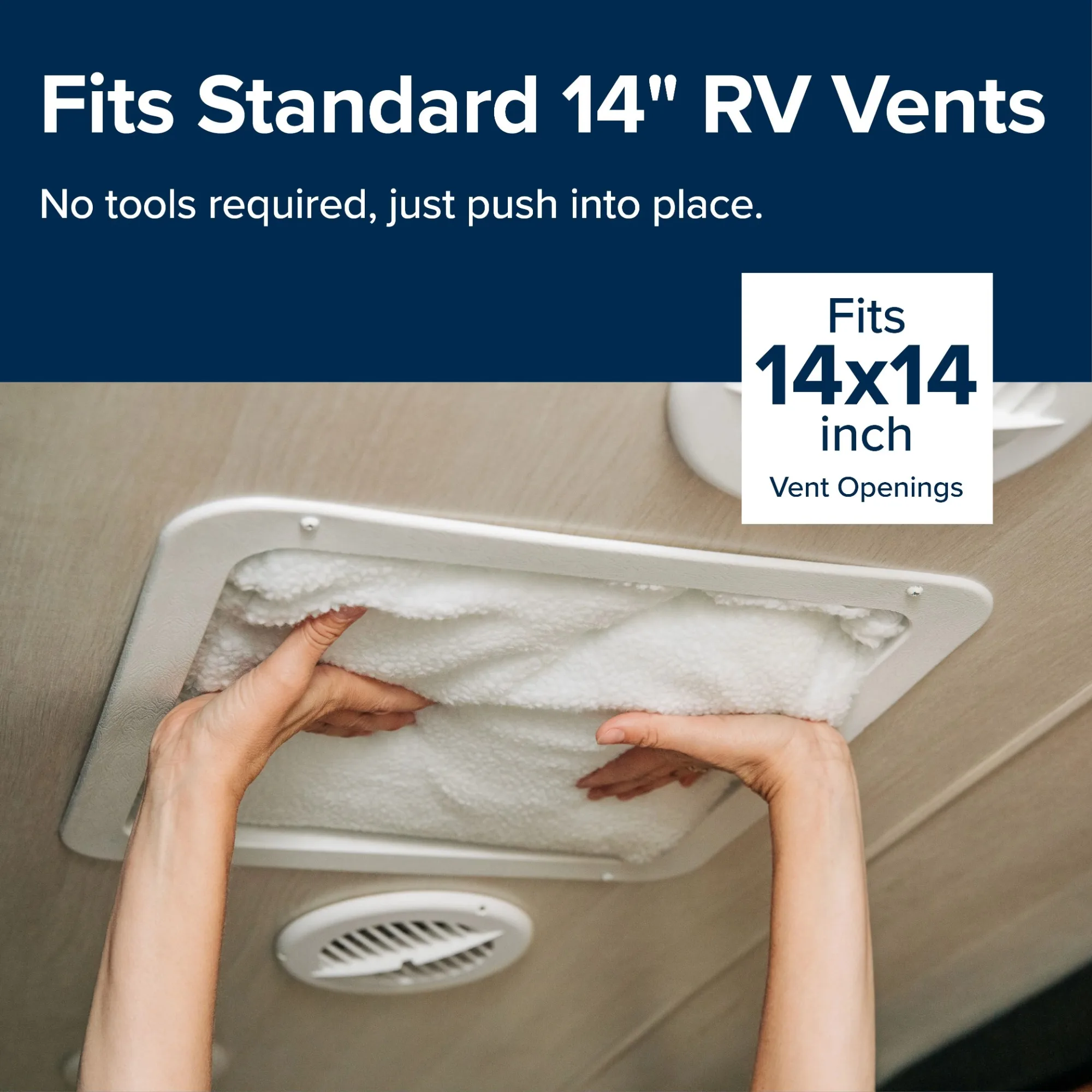 ベントインシュレーター - 反射面 - 2.75 インチのフォーム、シルバー