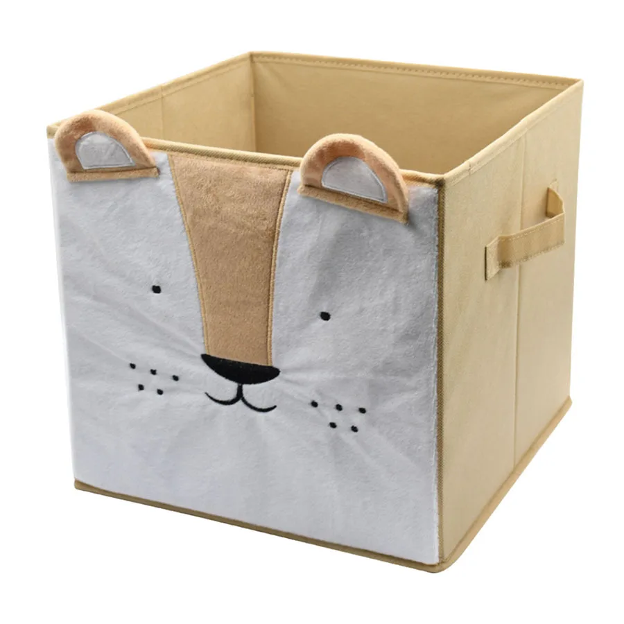 Thickened Fabric Cartoon Storage Box for Household Foldable Clothing, Toys, and Miscellaneous Items Sorting Box