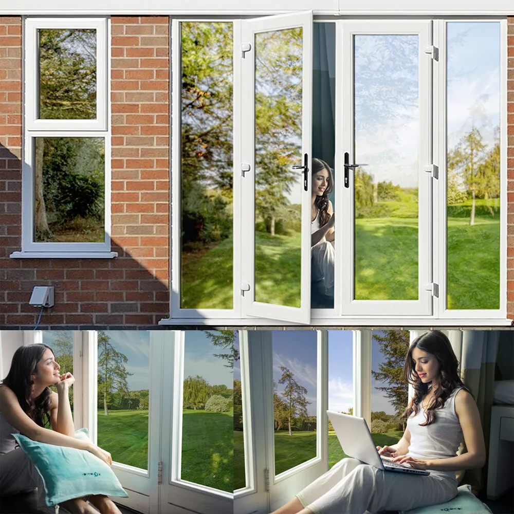 Heat Insulation Solar Window Privacy Film Blackout Glass Sticker for Home Self-Adhesive Vinyl Mirror Reflective Window Tint