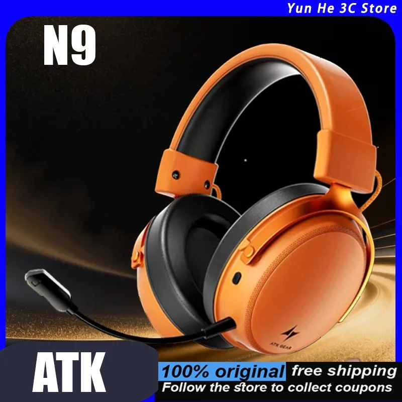

Беспроводная игровая Bluetooth-гарнитура ATK Neptune N9 Ultra с шумоподавлением и микрофоном, четыре режима подключения