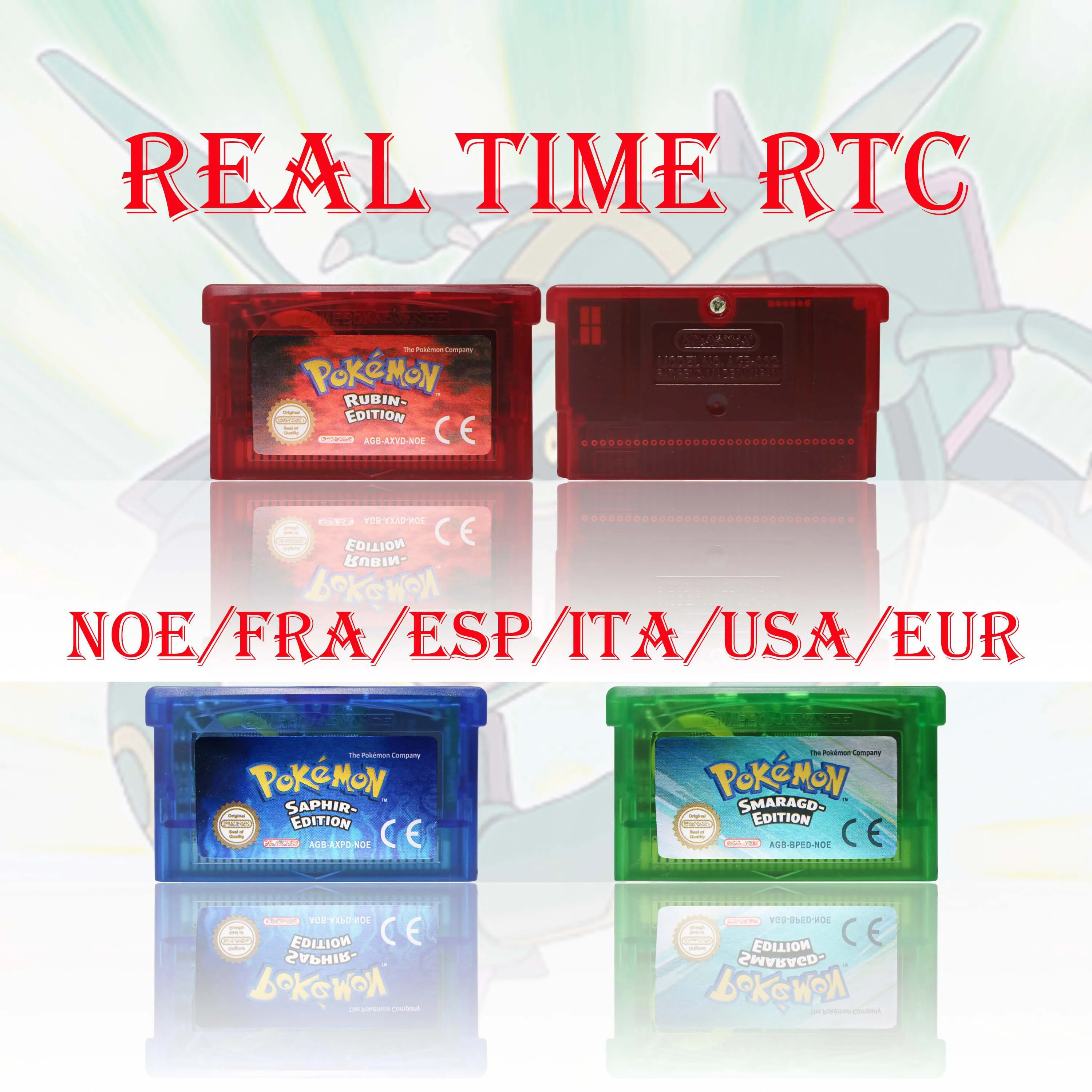 リアルタイム-rtc-ポケモンルビー-サファイア-エメラルド-ファイアレッド-リーフグリーンゲームカートリッジ-gba-ビデオゲームカード高品質バッテリー付き