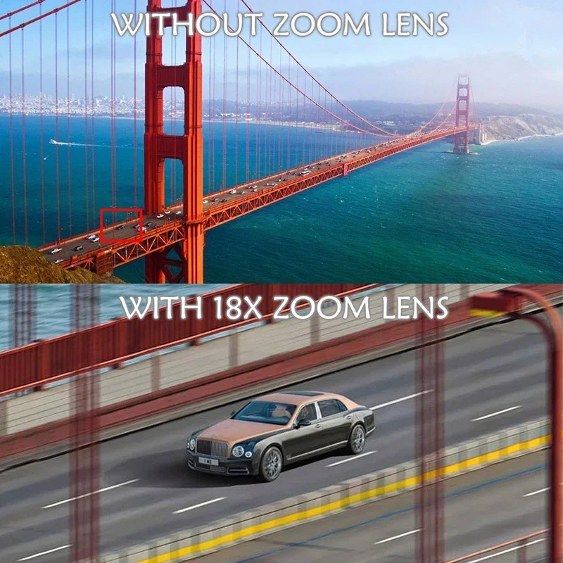 

Универсальный монокулярный зум 18x25 HD оптический объектив для сотового телефона наблюдение обзор 18-кратный телеобъектив со штативом для смартфона