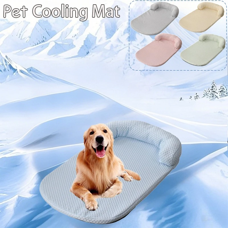 

Removeable Summer Pet Cooling Mat Breathable Washable Cat Bed Dog Cozy Sleeping Mat Suitable for All Seasons Cool Mattress Gift