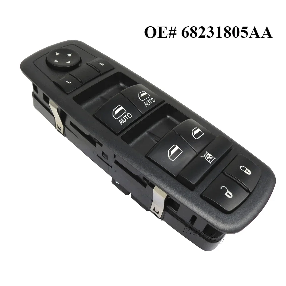 68231805AA 68139805AB Power Master Window Switch For Dodge Charger Ram Chrysler 200 300 4-Door 2011 2012 2013 2014 2015 2016