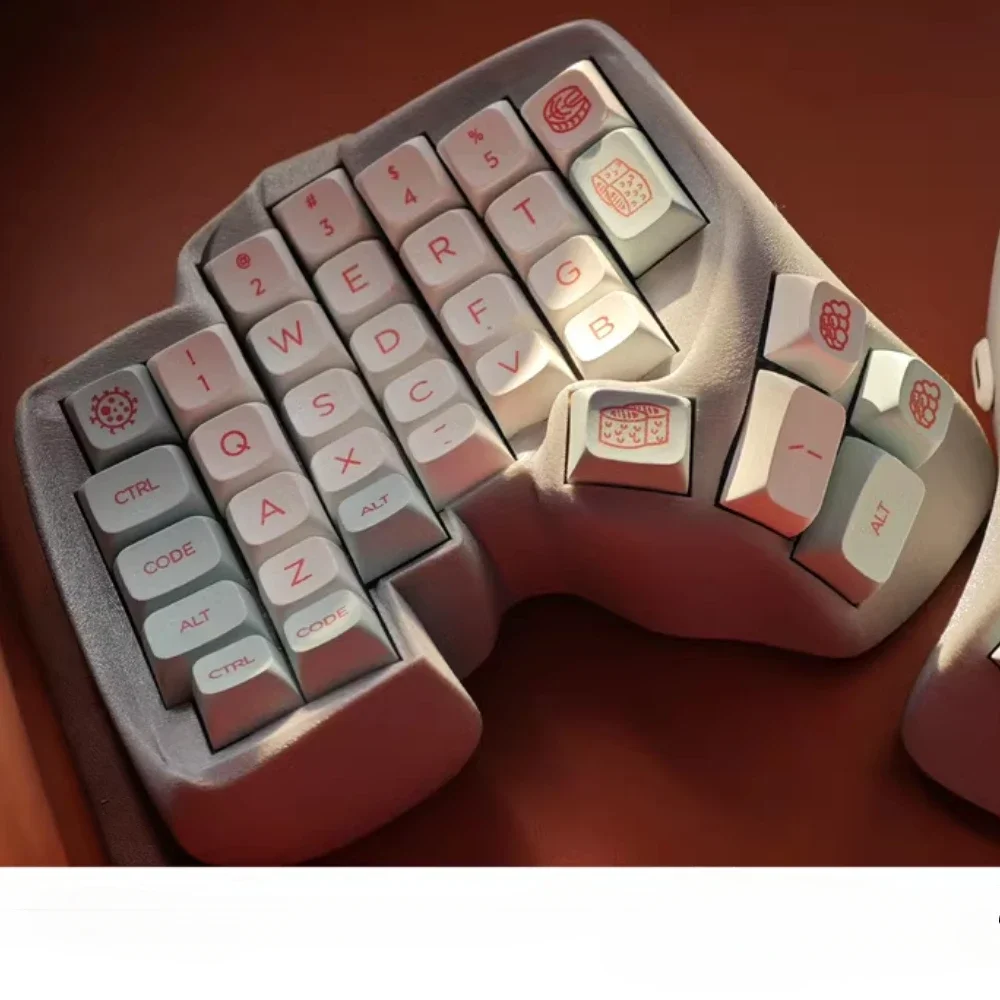 Redox Manuform Split-toetsenbordkit 60% op maat Hot Swapping Bedraad Single-mode Ergonomie Oppervlakken Split mechanische toetsenbordkit