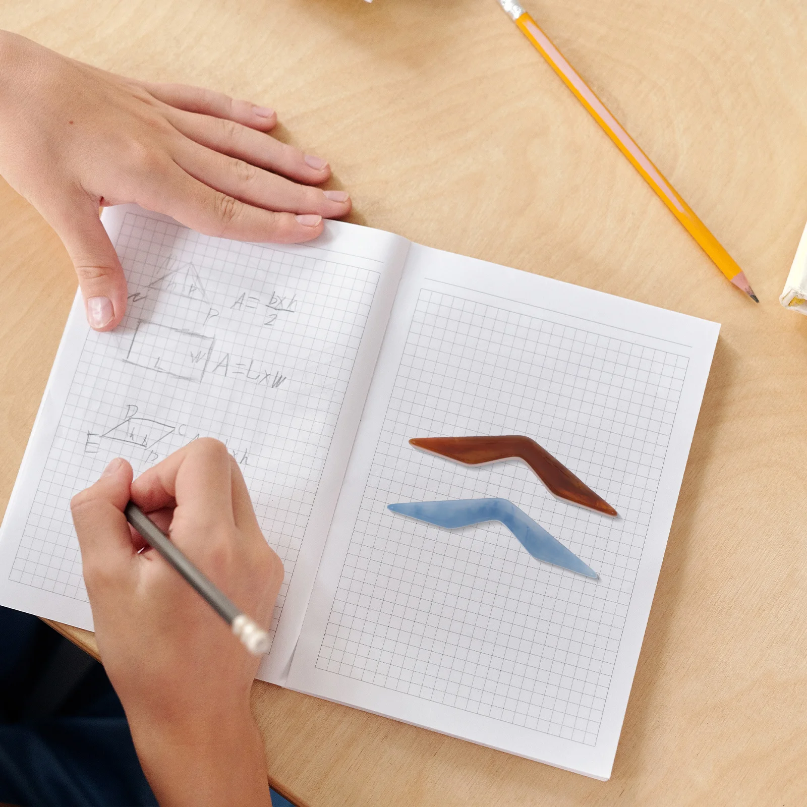 

2pcs Thumb Book Page Holder Lightweight Resin Reading Supply For Book Lovers Teachers Outdoor Camping Portable Page Spreader