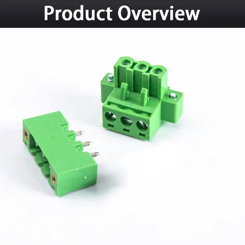 플러그 + 직진 핀 헤더 / 고온 저항 KF2EDG 5.08mm 스크류 단자대 / 통신 장치 (다중 P 옵션)