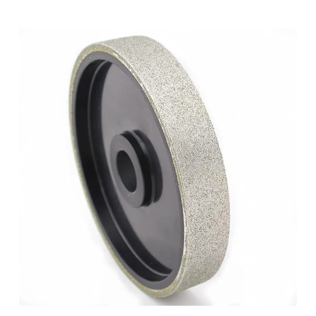 6 นิ้ว Diamond Electroplating Parallel บดล้อหยก Jadeite Amber ขี้ผึ้งดิบหินบดและ Peeling เครื่องมือ 150x25.4x25