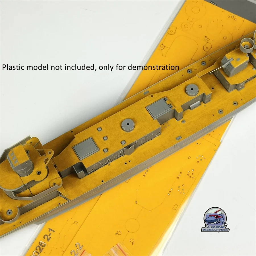 Barril de chapa metálica de mascaramento em escala 1/200 para Trumpeter 03723 USS Fletcher DD-445 Kit modelo CY20026