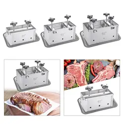 Stainless Steel Ham Meat Pressing Mold Box for Kitchen Tool Hamburger Making