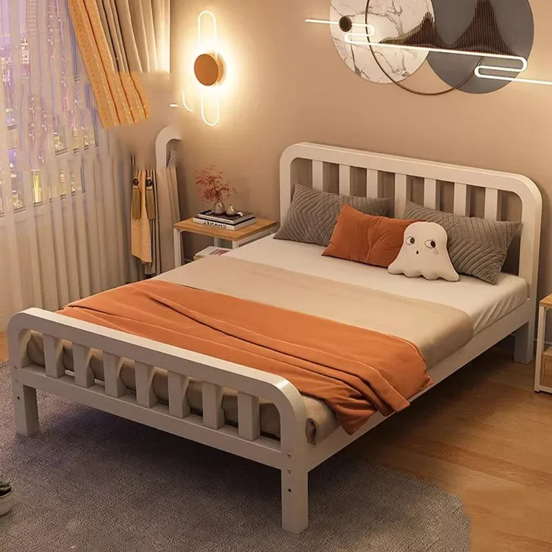 Iron Single Bed Loft Living Room Lazy Nordic Princess Adult Children Cheap Bed Frame Safe Boys Cama Individual Salon Furniture image 2
