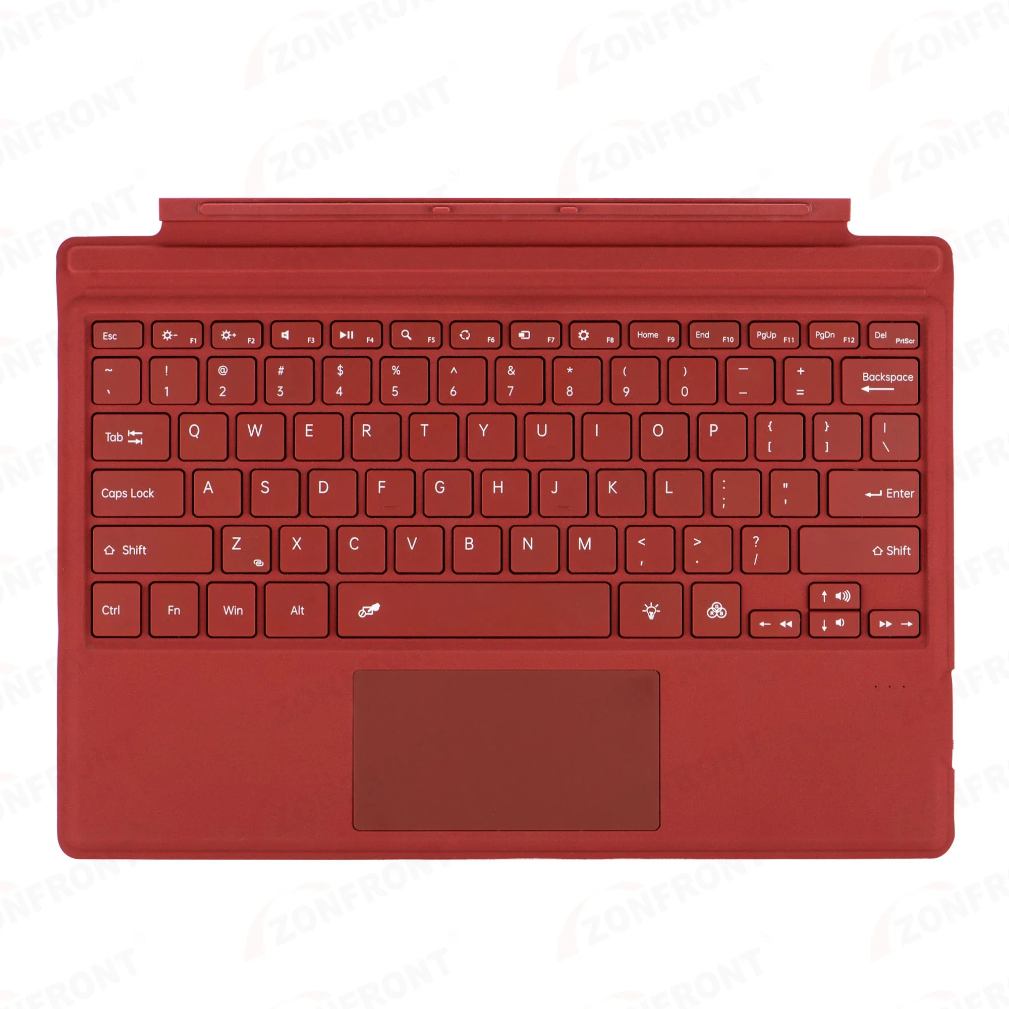 Backlit Trackpad Keyboard For Microsoft Surface Pro 3 4 5 6 7 High-Red Wireless Arabic Russian Spanish Korean Portuguese Funda