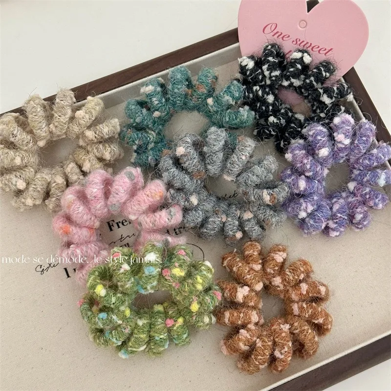 

Spiral Elastics Hair Ties, 8 Pack Furry Coil Elastics for Thick Hair - Multicolor Bridesmaid Gifts Visit the obeoby Store