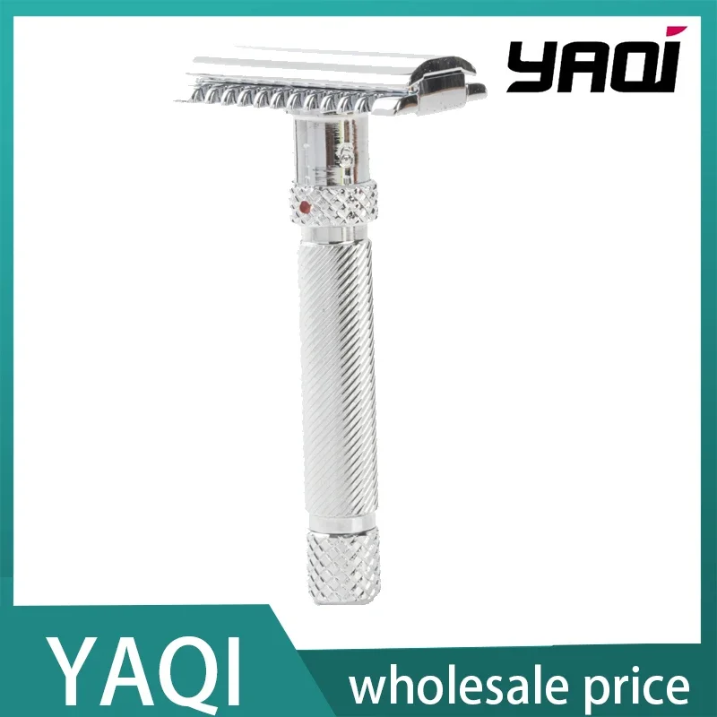 ماكينة حلاقة آمنة للرجال من Yaqi قابلة للتعديل من FINAL CUT OC بلون كروم