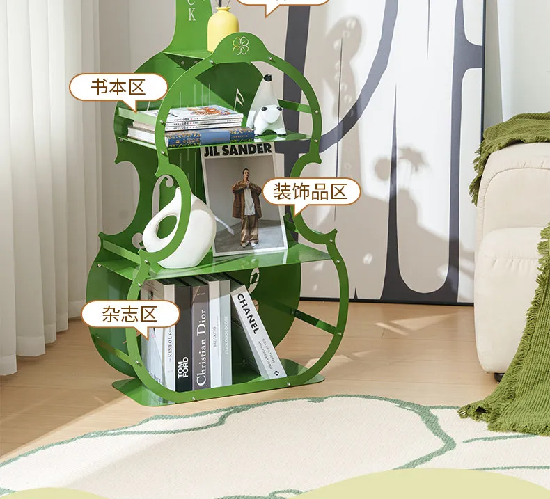 

Light Luxury Wrought Iron Cello Stand Creative Music Note Decorative Storage Rack for Living Room Display
