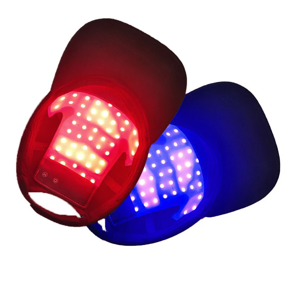 العلاج بالضوء الأحمر للشعر غطاء النمو السريع جهاز العلاج بالضوء الأحمر والأشعة تحت الحمراء لعلاج تساقط الشعر مع شحن USB المضاد للشعر #5