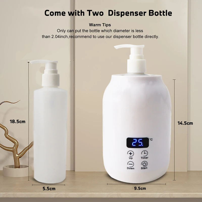 Bomba de plástico HDPE rellenable, 2 piezas, botellas de 250ML para masaje, aceite, loción, calentador, botella blanca, champú, ducha, pulverizador corporal recargable