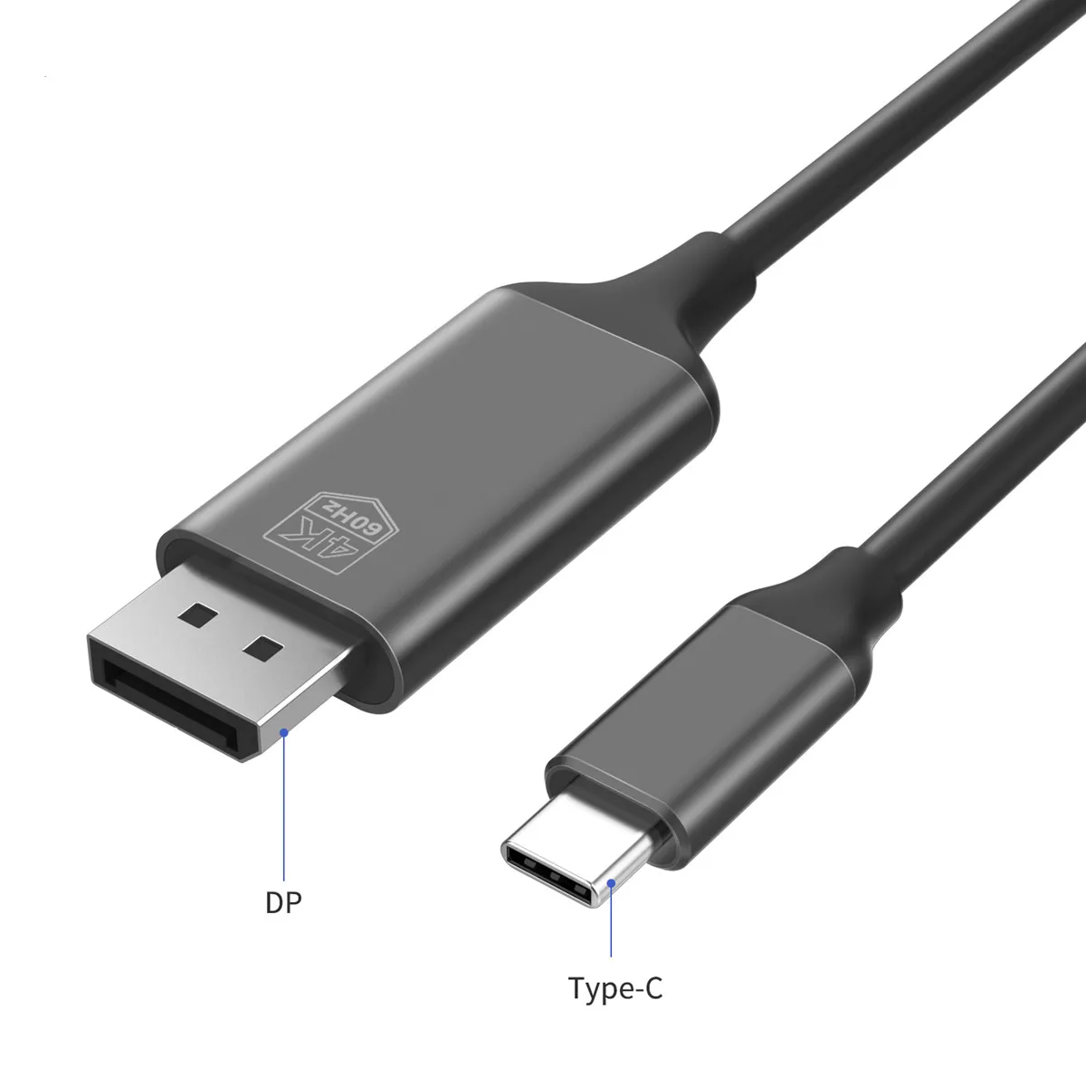 USB-C 유형 C 남성 Displayport DP 남성 어댑터 변환기 케이블 1.8m 60HZ Macbook Dell XPS 빠른