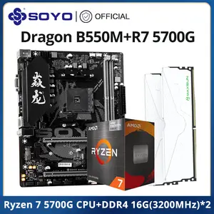 マザーボード,ryzen 5 cpuプロセッサ,r5,ddr4,16gb,2x8gb,Kllisre-B550 mhz,am4 b550mセット,3200  - AliExpress