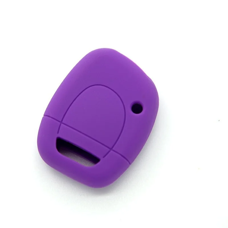 Silicone Key Case Fob Cover for Renault Twingo Clio Kangoo Twingo 1 Button Remote Key Shell Skin Holder Protector