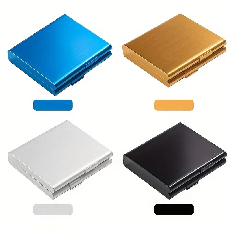 Caixa de cigarro de metal com abertura dupla, grande capacidade, 20 palitos, suporte para cigarros, à prova de umidade, presente ideal, acessórios para fumar