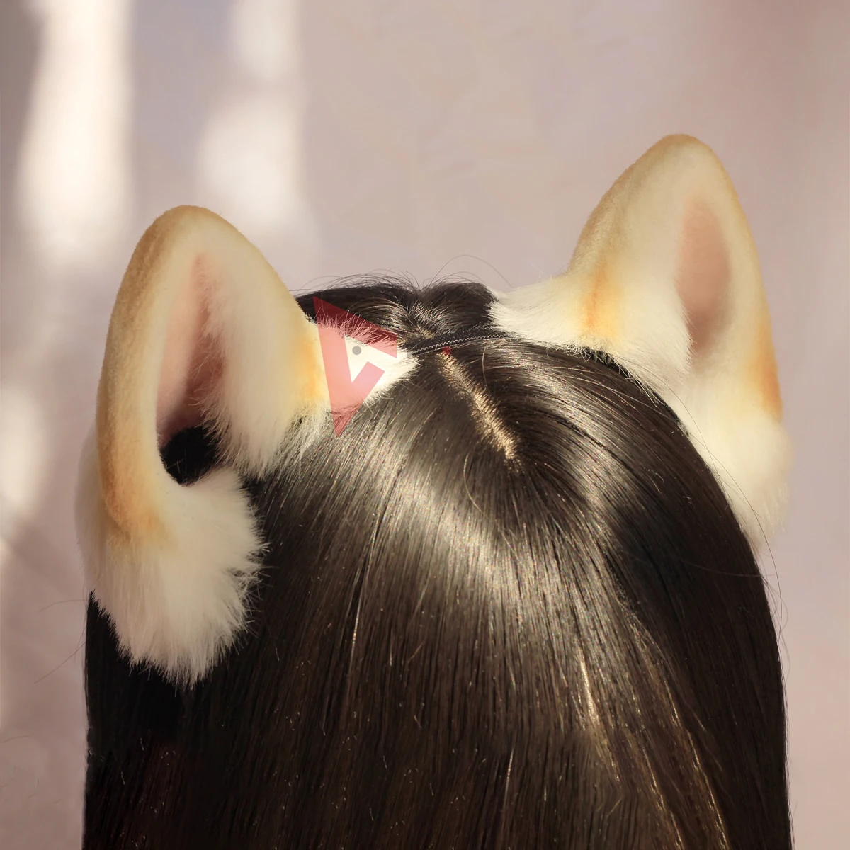 New Shinba Dog Cosplay Animal Ears Hairhoop Black Golden White Headwear Headband Costume Accessories