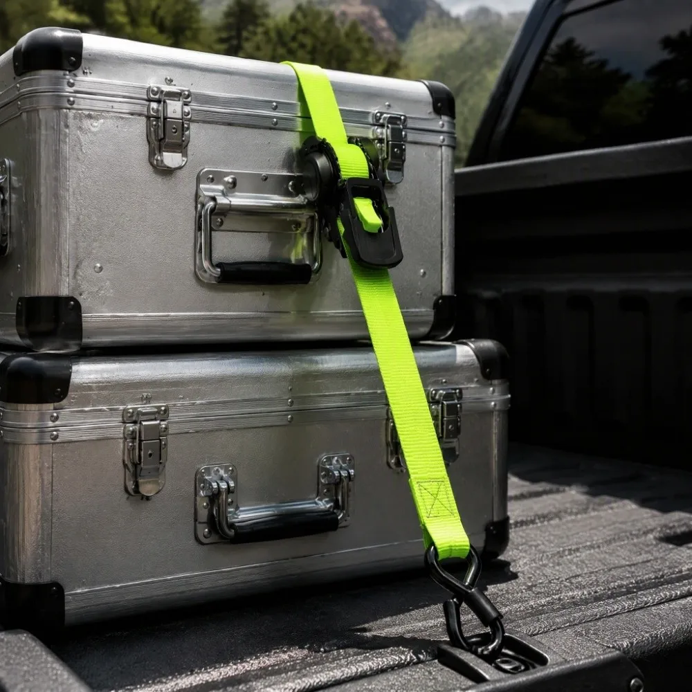 Heavy Duty Tie Down Straps High-Quality Steel Buckle Ratchet Tie Down Strap Fast Locking Double-Hook