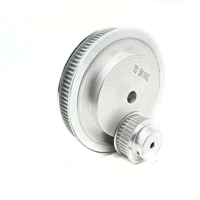 100 teeth 100T 20mm Width Speed Reducer Toothed Timing Belt Pulley Aluminium Alloy HTD 5M 3M 8M S5M T5 AT5 HTD5M HTD-5M HTD-8M