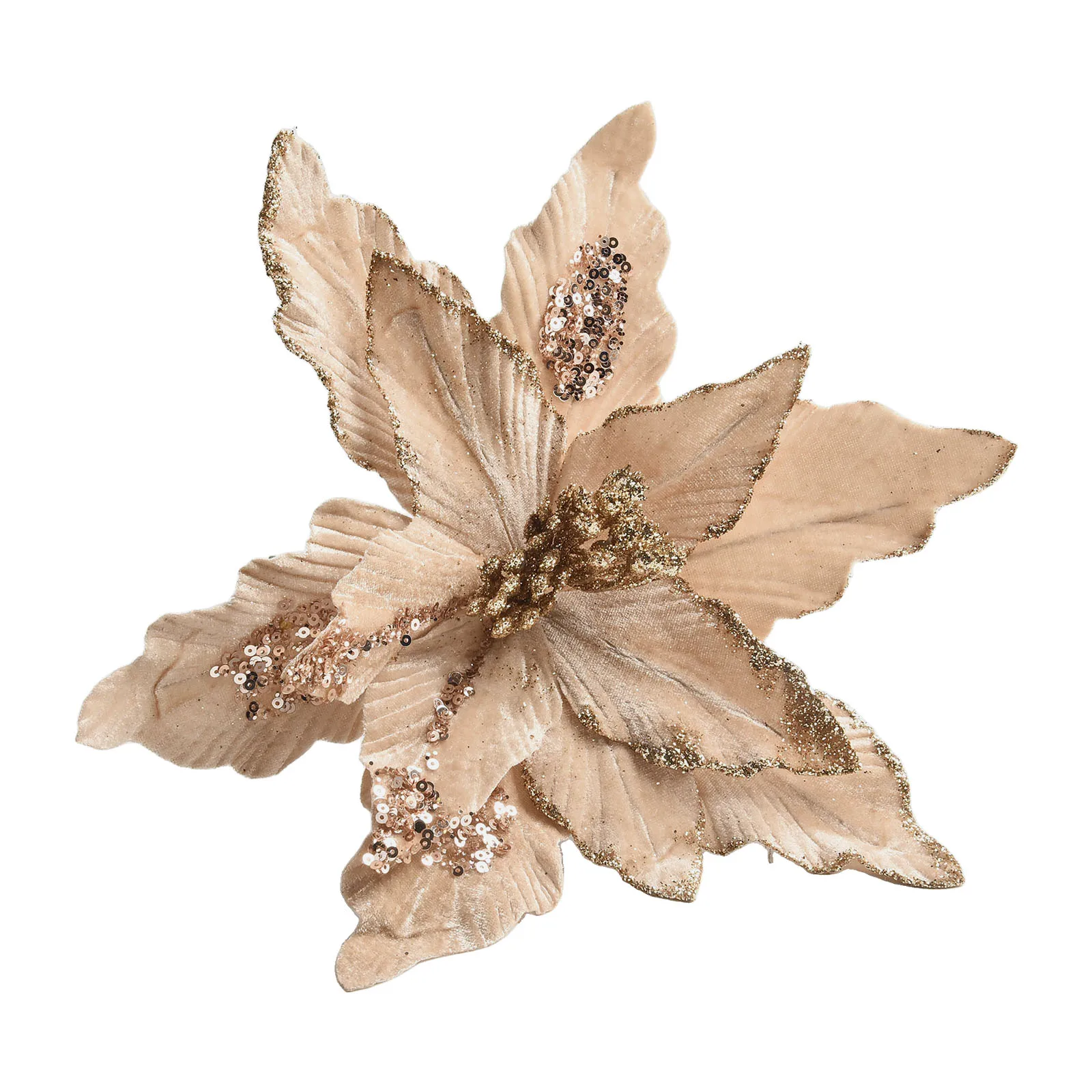 1 قطعة بريق عيد الميلاد البونسيتة زهرة 28 سنتيمتر شجرة عيد الميلاد معلقة زهرة عيد ميلاد سعيد الديكور هدايا عيد الميلاد سنة جديدة سعيدة #5