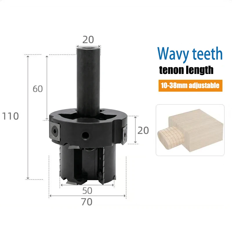 Disposable tenon cutter with handle cnc rocking tenon cutter adjustable opening tenon cutter disposable spiral milling cutter