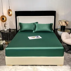 1000TC Premium Egyptian Cotton Fitted Sheet Elastic Bed Sheet, Solid Plain Long Staple Natural Cotton Bed Sheet Pillowcases